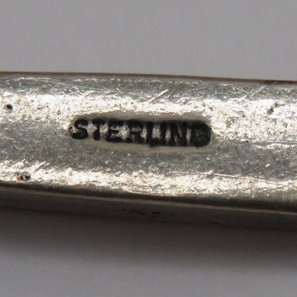 Vintage Sterling Silver Long Cross Pendant - Picture 4 of 6